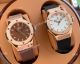 Copy Hublot Classic Fusion Lady Quartz Watch Rose Gold Brown Face (9)_th.jpg